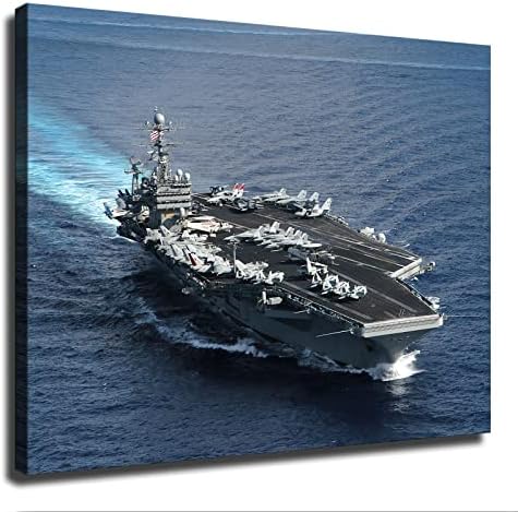 Amerikai Haditengerészet A Nimitz-Osztályú Repülőgép-Anyahajó az USS Theodore Roosevelt Poszter Díszítő Festés Háttér Fal HD Kép Modern