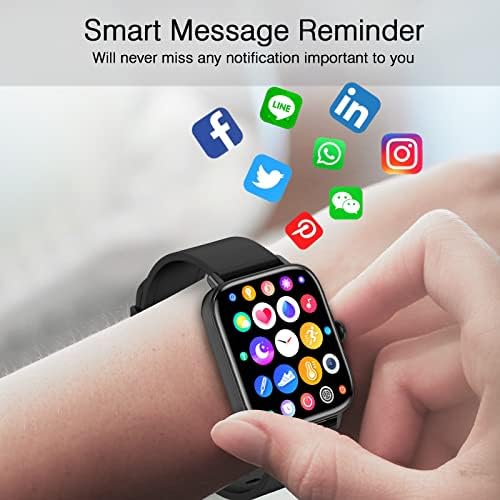 Choiknbo Okos Nézni, Hogy/Válasz Hívás Android iOS Telefonok 1.9 Fitness Tracker pulzusszám, Vérnyomás SpO2 Aludni Monitor