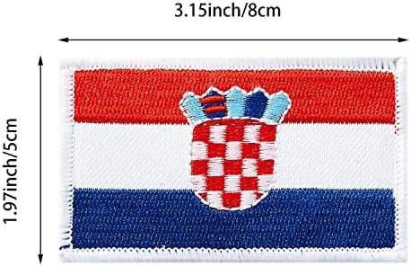 4db Horvátország horvát Zászló Foltok, tépőzáras Hímzett Karszalagot Zászló Taktikai Foltok Hátizsákok Sapka Ruházat Kabátok.