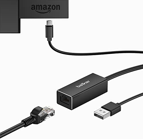 Tűz TV Ethernet Adapter, Belkertech Tűz Stick Ethernet-Adapter/Micro USB-Rj45 Ethernet Adapter, USB-Rj45 Kábel Tűz TV Stick,