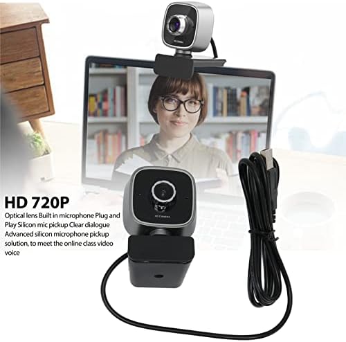 USB-s Webkamera, 720P Webcam, Mikrofon, Számítógép, Kamera, Plug and Play, PC, Asztali, Laptop, Videó Chat, Online Konferencia