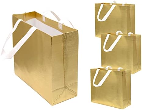 24 Újrafelhasználható Ajándék Táskák Táskák Nem szőtt Fényes Csillogás Befejezi a Vásárlást Tote Bags Komámasszony táskák Kezelni