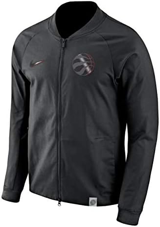 Toronto Raptors Nike City Kiadás Modern Egyetemi Fekete Teljes Zip jacket - Férfi XXL (XX-Nagy)