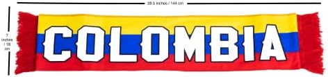 Kolumbiai Futball-Labda Nemzeti Zászló Tartozék Világ Játék 3 Db Rajongók Készlet