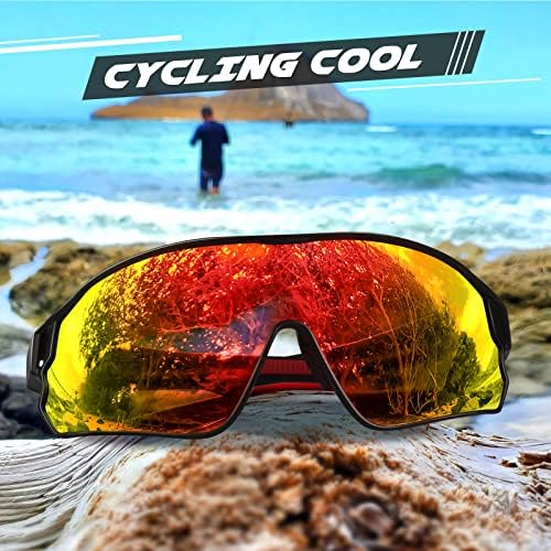 ANZIW Kerékpáros Szemüveg Polarizált Napszemüveg, a Férfiak, Nők, UV-Védelem,a Stressz Ellenálló TR90 Keret