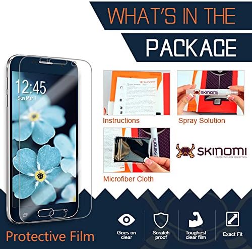 Skinomi TechSkin [2-Pack] (Az Kompatibilis) Tiszta képernyővédő fólia Samsung Galaxy S8 (Frissített Verzió) Anti-Buborék HD TPU