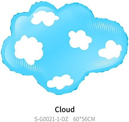 18pcs fehér felhő lufi, kék ég, meteorológiai ballon a Fiúk Lányok baba zuhany születésnapi party dekorációk, kellékek