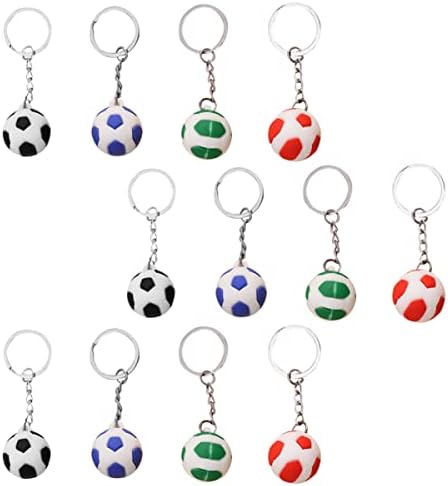 SEWACC Autó Dekoráció Fiúk Foci Ajándékok 36 db Foci Keychains foci kulcstartó foci téma party kellék party táska ajándék töltelék Foci Kulcs