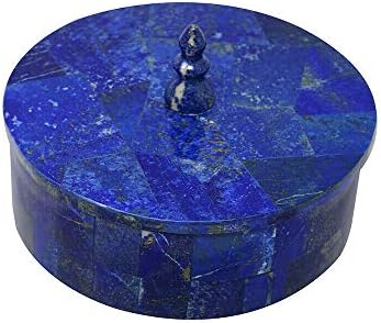 Marcopolo Drágaköveket, Lapis Lazuli Féldrágakő Ékszer Doboz
