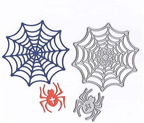 1 Állítsa a Halloween Pók Pókháló Stencil Scrapbooking fémforgácsolási Kártya Készítés Mappa Sablon Nyaralás