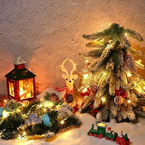 10 Db tündérfény elemes Időzítő LED String Lámpák Meleg Karácsonyi Fények, Ezüst Drót Xmas Hálószoba Haza lakodalom Szívességet