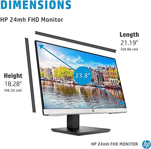 HP Legújabb Prémium 24m Sorozat Monitor: 24 FHD IPS Kijelző, Beépített Hangszórók, VESA Szerelési, Vastagság/Dőlésszög állítás, HDMI, VGA