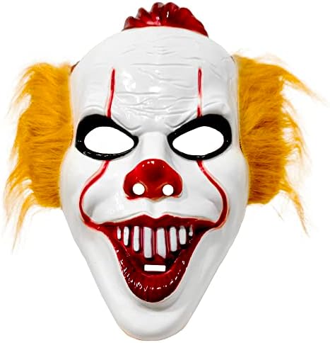 Halloween Reális Gonosz Joker Maszk - 3D Maszk | Halloween Reális Ijesztő Kellék Láb - Szabvány Méret | Scary Halloween Joker