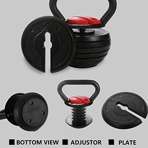Állítható Kettlebell 20/40LBS Home Gym Fitness Berendezések, Tökéletes Testépítő súlyemelés Képzés, Piros