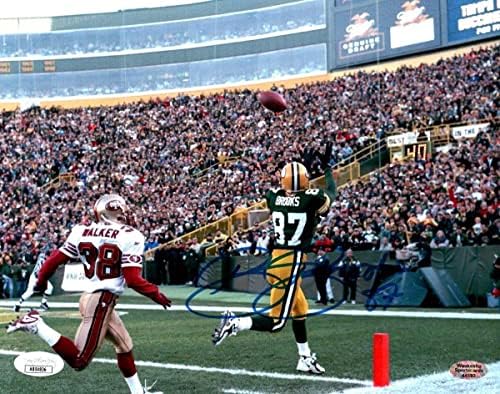 Robert Brooks Aláírt Dedikált 8X10 Fotó Green Bay Packers SZÖVETSÉG AB54836 - Dedikált NFL-Fotók