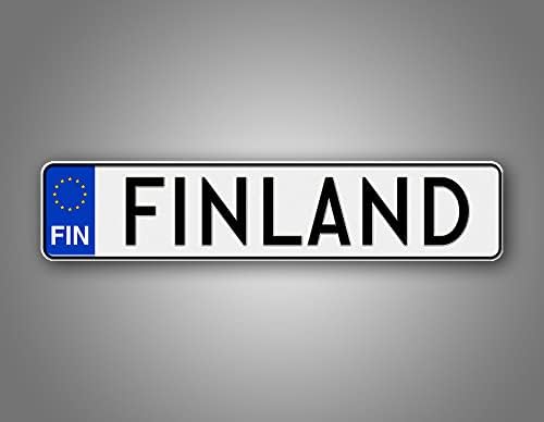 Egyéni Szöveget finn Rendszám, Újdonság, Európai Címke, Személyre szabott Finnország Auto Tag, NEM Dombornyomott Alumínium Rendszámtábla-Made