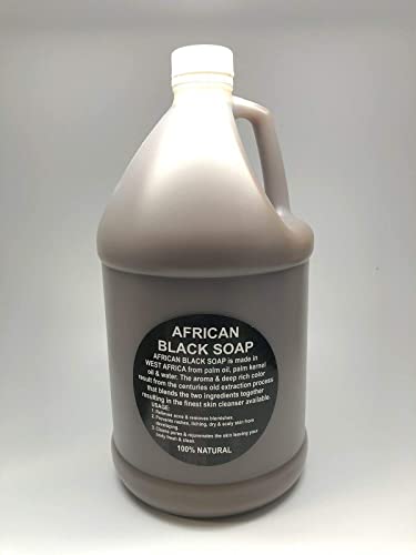 Folyékony Afrikai Fekete Szappan 1 Liter - Tiszta, Természetes, Szerves A Ghána | Tusfürdő, Arc Tisztító, Haj, Haj & Szappan