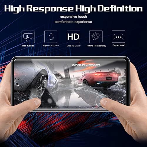 (3 Csomag) Orzero Kompatibilis a Samsung Galaxy A73 5G képernyővédő fólia, Edzett Üveg 2.5 D ' Arc-Élek 9 Keménység HD Buborék Mentes (Élettartam