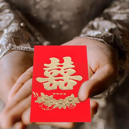 BESTOYARD Boríték Táska Ajándék Csomagolás Zsák 60pcs Esküvői Kínai Zsebbel Hong Bao Szerencsés Pénzt Zsebek Bussiness Alkalomból