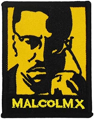 Aranyos-Javítás Fekete Él Számít, Malcolm X Hímzett Vas a Patch Ököl Fel a Fekete Hatalom Elleni Rasszista