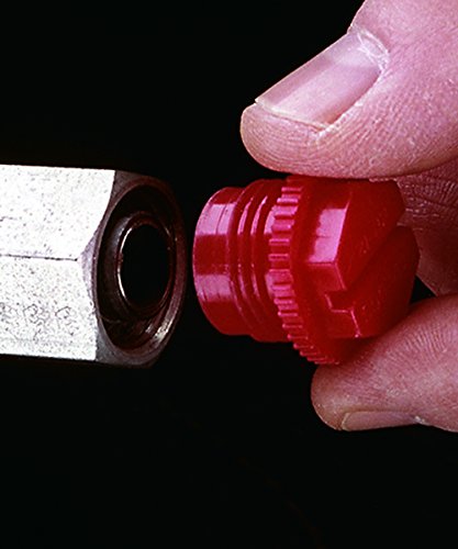 Caplugs ZTF26Q1 Műanyag Menetes Dugót. RP-TF-26, PP, hogy a Csatlakozó Menet Mérete 1-5/8-12, Piros (Csomag 14)