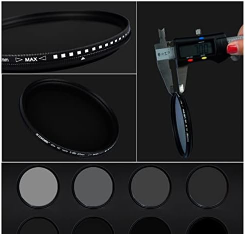 SOLUSTRE Kamera Slim Sűrűség Állítható Nd Változó Semleges, Objektív Optikai Mm-es Üveg Lencse Szűrő