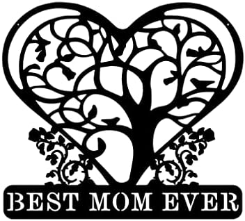 Legjobb Anya a világon jel, anyák napi Szív, Fém Jel Anya, anyák napi ajándék ötletek, Ajándék Anyunak, Fém Wall Art, Boldog anyák napját
