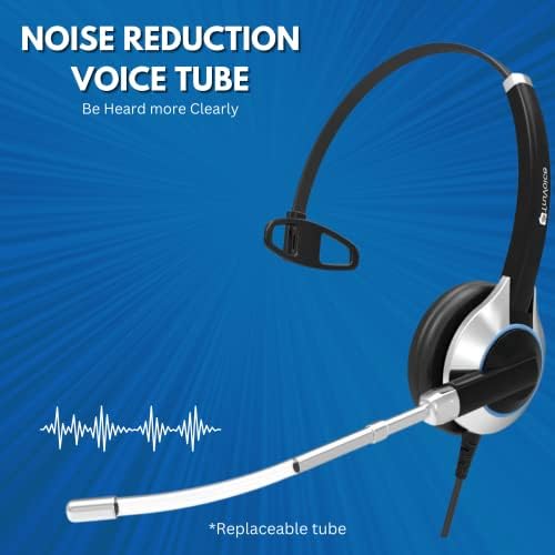 TruVoice HD-300 Deluxe Egyágyas Ear Fülhallgató zajcsökkentő Mikrofon & HD Hangszóró - Kompatibilis Mitel, a Nortel, Avaya Digitális,