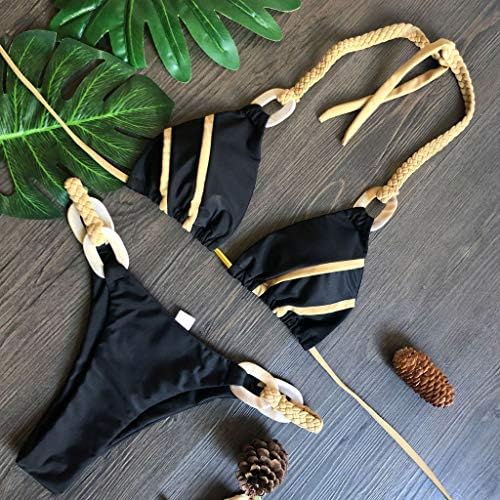 Kulcslyuk Bikini A Nők Szexi Kötés Kötél, Kötőfék Fürdőruha Női Magas Vágás Fürdőruha Bikini Szett Lásd Keresztül Bikini