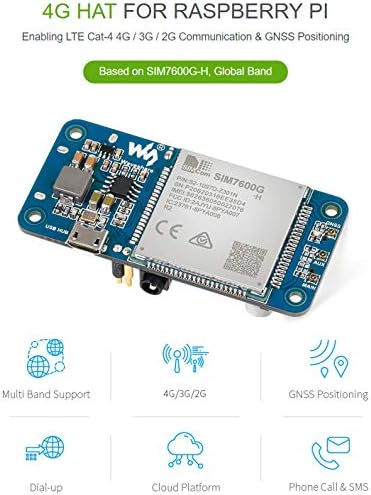 SIM7600G-H 4G KALAP Modul a Raspberry Pi pedig PC-n,Támogatja az LTE Macska-4 4G 3G 2G Kommunikáció, a GNSS Elhelyezése,a Globális