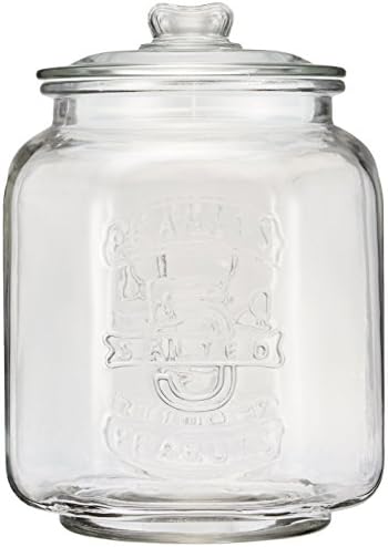 Dulton CH00-H05 Üveg Cookie Jar, 2.5 gal (7 L), Mutatja, Tároló Konténer, Száraz Élelmiszer, Magasság 11.6 inch (295 mm)