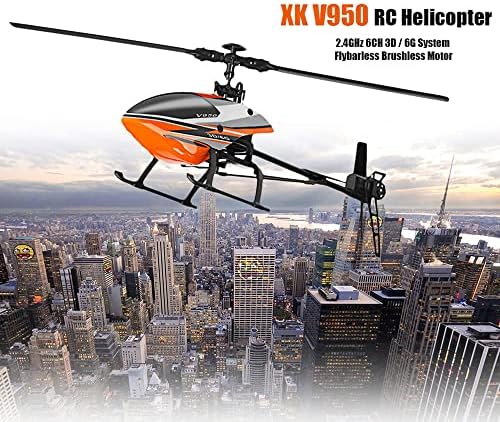 SKYTEEY RC Helikopter távirányítós Helikopter, 2,4 GHz-es 6 Csatornás RC Repülőgép 3D 6G Rendszer, Brushless Motor, Flybarless,