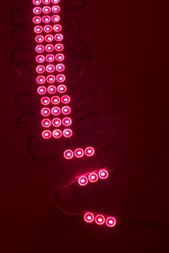LEDUPDATES 20ft Kirakat Szuper Világos Magenta Rózsaszín LED Modul 5630 a UL 12v 3 Erősítők VÁLTAKOZÓ Áram