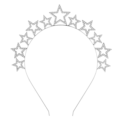 Sibba Fejpánt Beállítva, A Csillag Fejpánt Aranyos Rénszarvas Agancs Hairbands Strasszos Hairbands Fényes Kristály Boldog Karácsonyt Korona