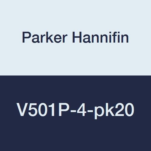 Parker Hannifin V501P-4-pk20 Ipari golyóscsap, PTFE-Tömítés, 600 psi, 1/4 Férfi Szál x 1/4 Női Szál, Réz (Csomag 20)