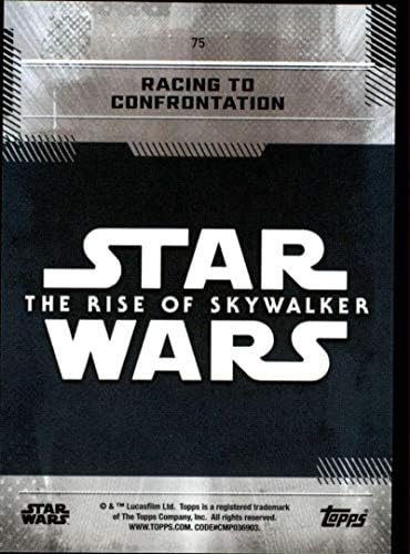 2019 Topps Star Wars A Rise of Skywalker Sorozat Egy 75 Racing Konfrontáció Trading Card