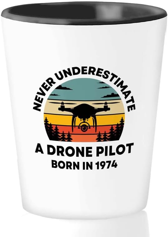 Buborék Ölelés 1974 Szülinapos Pohár 1,5 oz, pilóta született 1974-48 Születésnapi Ajándék Fordult 48 1974-ben Született Drón Pilóták
