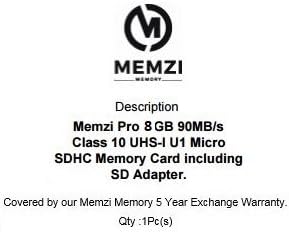 MEMZI PRO 8GB Class 10 90MB/s Micro SDHC Memória Kártya SD Adapterrel HP Autó Dash Kamerák