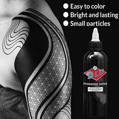 BaodeLi Tetoválás Ellátási Fekete Tetováló Festék 1 Üveg Árnyékoló Kontúr Vegyes Állandó Pigment, a Tetoválás (4 OZ)