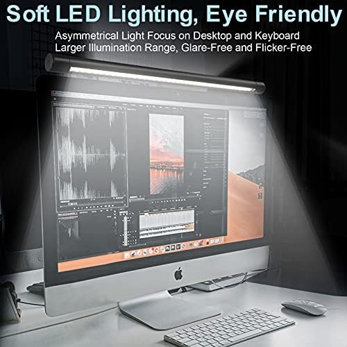 Számítógép, Monitor Képernyő-fénysáv Lámpa: USB Powered LED Monitor Lámpa Fokozatmentes Fényerő & Színárnyalat Beállítása