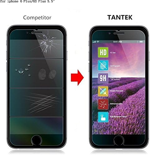 TANTEK 2-Darab 3D-s Touch Anti-Buborék HD Világos, Edzett Üveg kijelző Védő fólia iPhone 6/6-OS Plusz