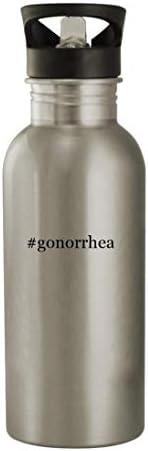Akar beszélni velem Ajándékok gonorrhea - 20oz Rozsdamentes Acél Hashtag Kerti Víz Üveg, Ezüst