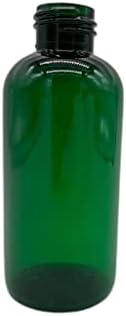 4 oz Zöld Boston Műanyag Palackok -12 Pack Üres Üveget Újratölthető - BPA Mentes - illóolaj - Aromaterápia | Fekete Flip Top Snap Kap - az