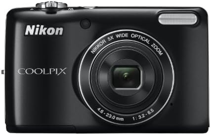 Nikon COOLPIX L26 16.1 MP Digitális Fényképezőgép, 5x Zoom NIKKOR Üveg Lencse, 3 hüvelykes LCD (Fekete)