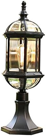 CXDTBH Rusztikus Vízálló led Pillér Fali Lámpa,Évjárat Kültéri Üveg LED Post Világítás,Villák Kerti Verandán Otthoni Táj Út Fények