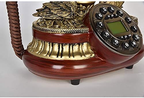 Vintage Retro Telefon Európai Antik Telefon Háztartási Vezetékes Telefon, Retro Telefon Gomb Telefonvonal Antik Vezetékes (Szín
