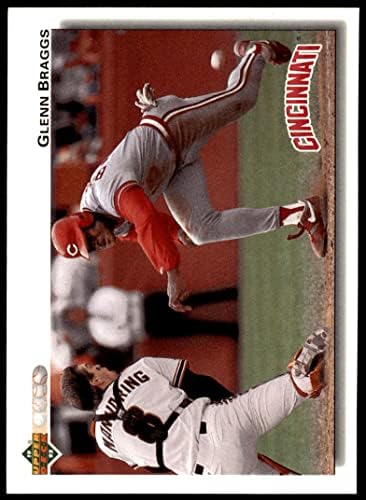 1992 Felső szint 341 Glenn Braggs Cincinnati Reds (Baseball Kártya) NM/MT Vörösök