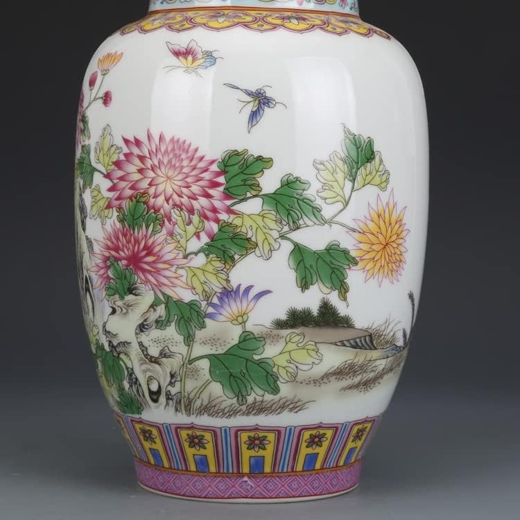 DSFEOIGY Zománc Krizantém Tartozó Fű Teát, Üveg Antik Gyűjtemény Antik Jingdezhen Porcelán Dísztárgyak