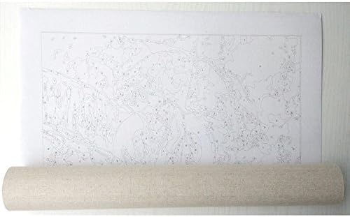 Deco Tér Keretben Festék Száma Set - Absztrakt Szerelem Fa - DIY Wall Art Dekoráció Vászon Festmény 40 x 50cm / 16 x 20 inch