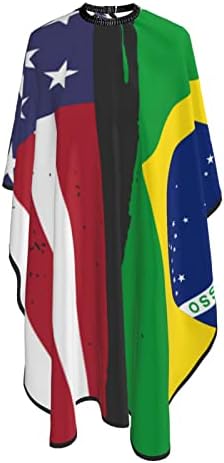 Borbély Cape Professzionális Fodrász Szalon Pelerinek, USA, Brazília Zászló Nagy Borbély Köpeny Stóla, a Rugalmas Nyak DIY Hajvágás,